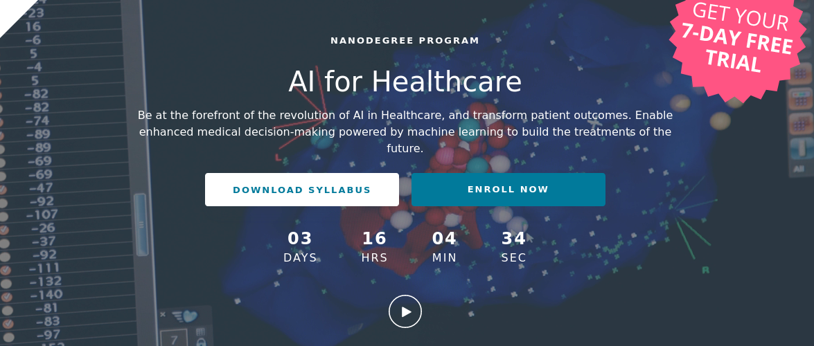AI for Healthcare Nanodegree program