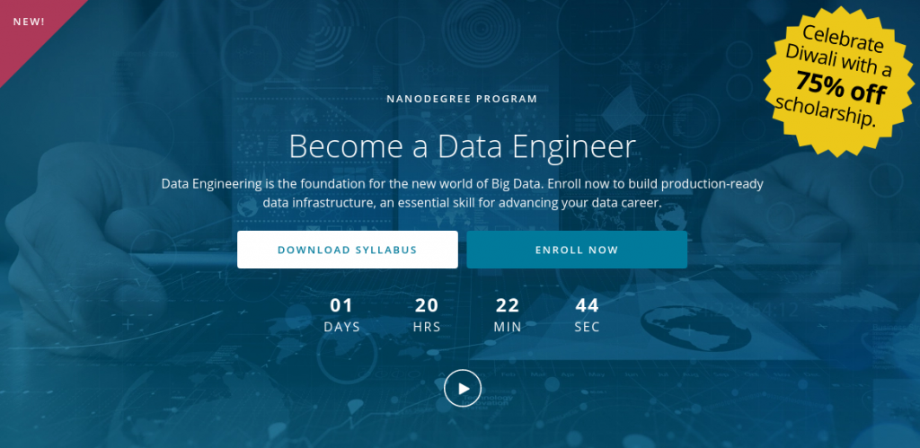 [Download] Udacity – Become a Data Engineer Nanodegree 2023 for free with Google Drive Download Link