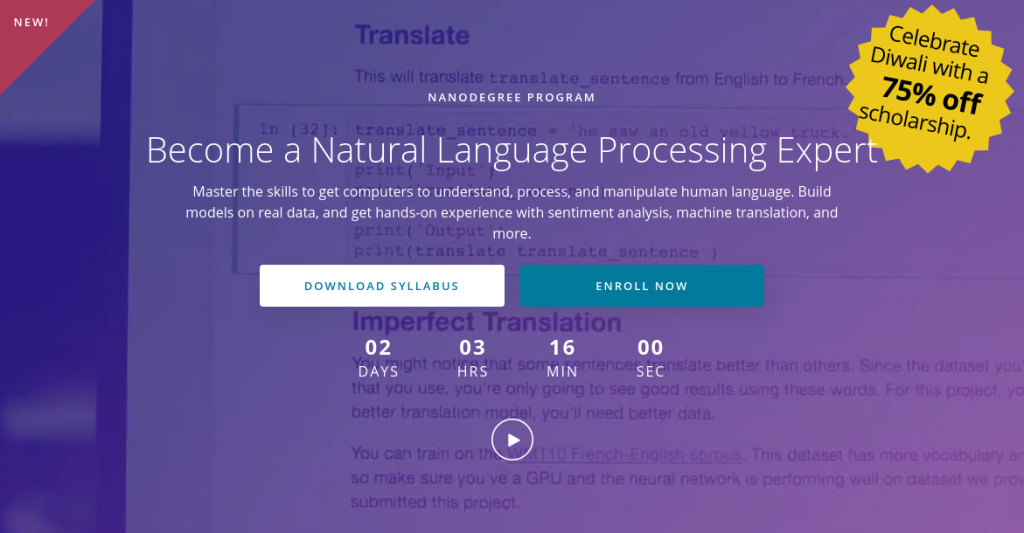 [Download] Udacity - Become a Natural Language Processing Expert Nanodegree for free [2023]