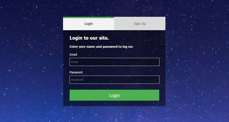 [Download] Login and Signup form design and validation in jQuery